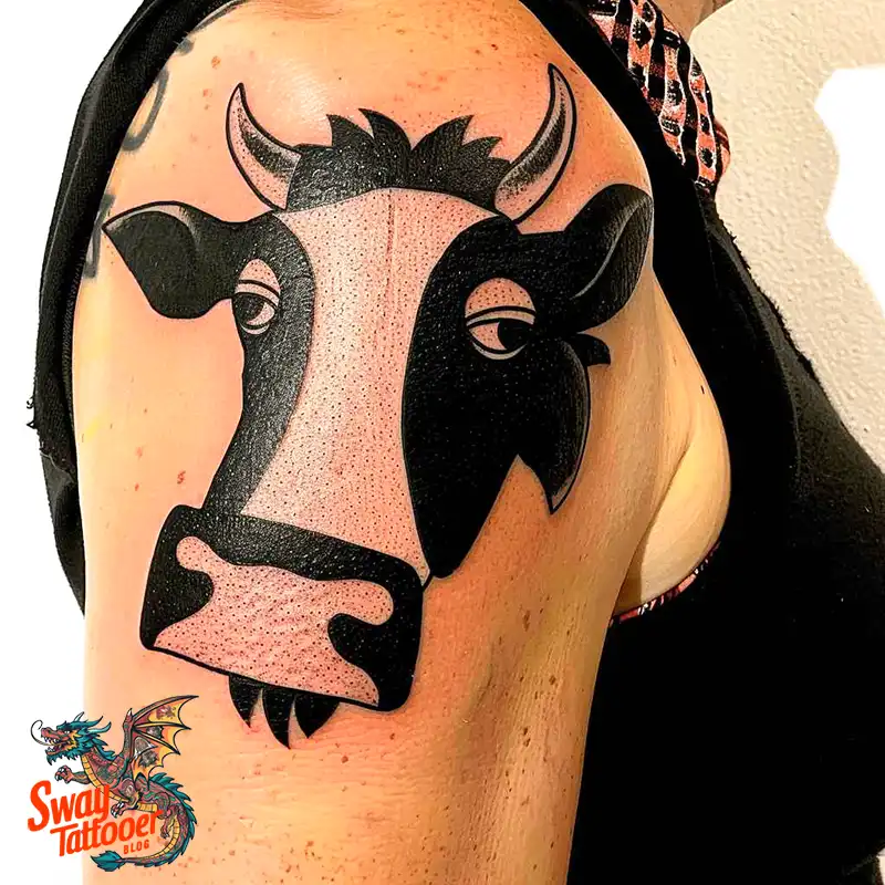 160 Cow Tattoo Design Ideas: Meaning, Art & Tradition 68 Cow Tattoo
