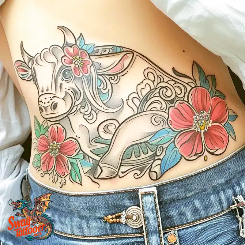 160 Cow Tattoo Design Ideas: Meaning, Art & Tradition 67 Cow Tattoo