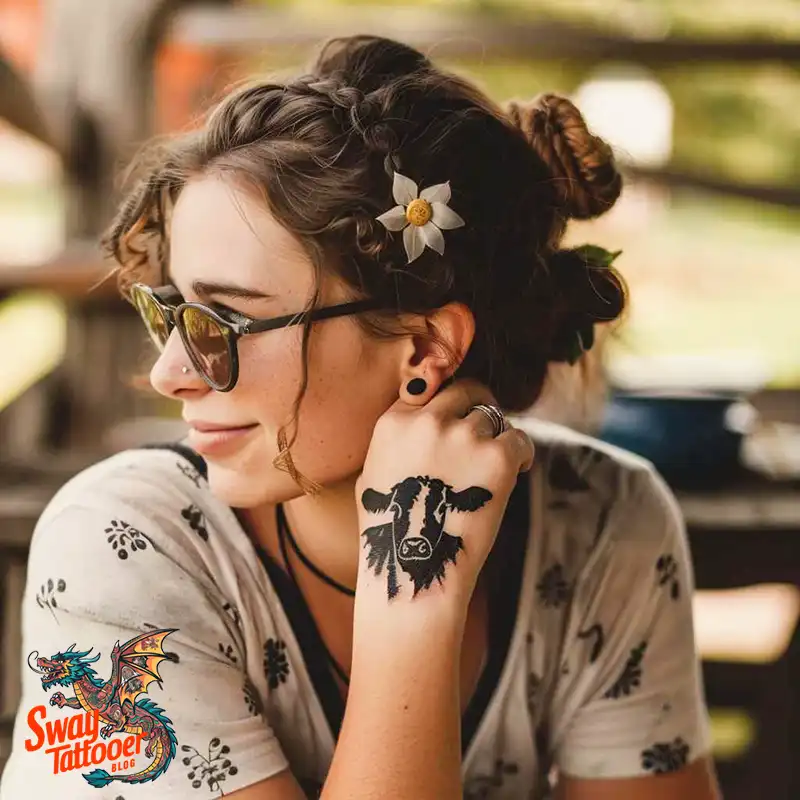 160 Cow Tattoo Design Ideas: Meaning, Art & Tradition 66 Cow Tattoo