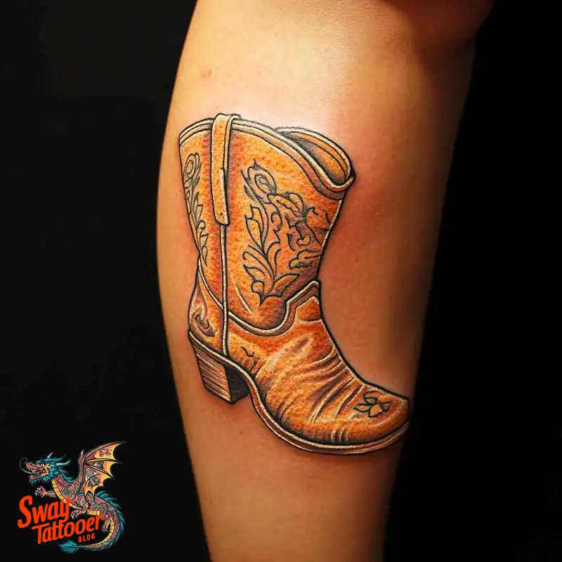 100 Cowboy Boot Tattoo Designs: Western Symbolism & Style 85 Cowboy boot tattoo