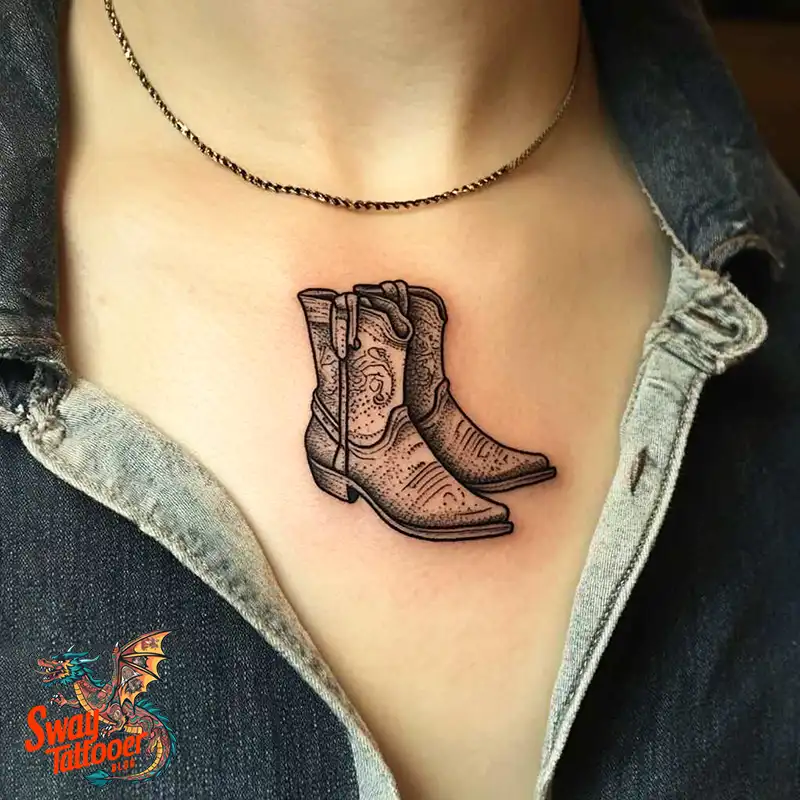 100 Cowboy Boot Tattoo Designs: Western Symbolism & Style 68 Cowboy boot tattoo