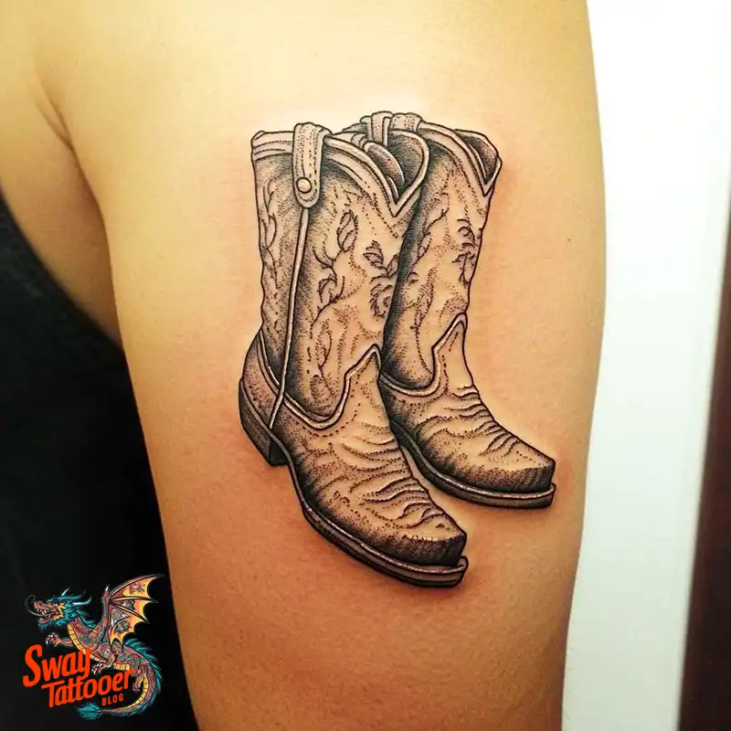 100 Cowboy Boot Tattoo Designs: Western Symbolism & Style 71 Cowboy boot tattoo