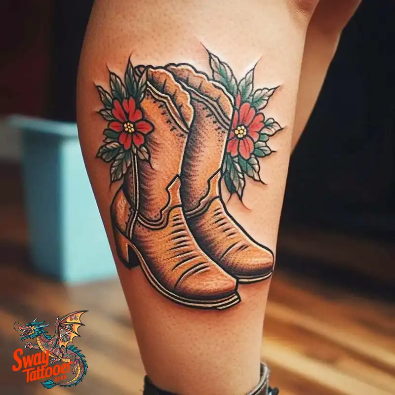100 Cowboy Boot Tattoo Designs: Western Symbolism & Style 64 Cowboy boot tattoo