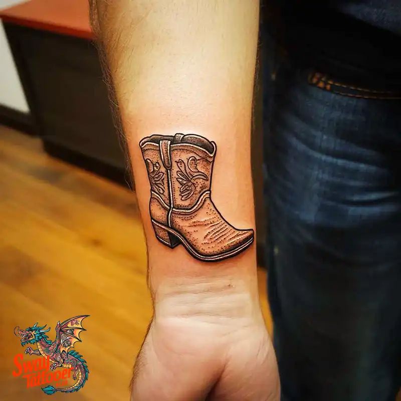 100 Cowboy Boot Tattoo Designs: Western Symbolism & Style 63 Cowboy boot tattoo