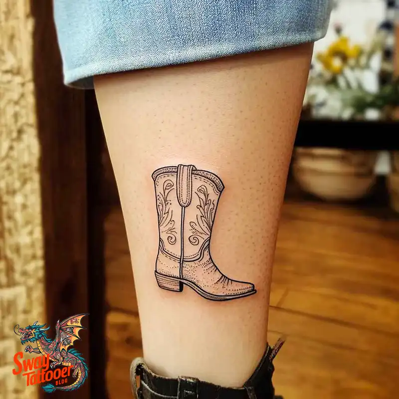 100 Cowboy Boot Tattoo Designs: Western Symbolism & Style 60 Cowboy boot tattoo