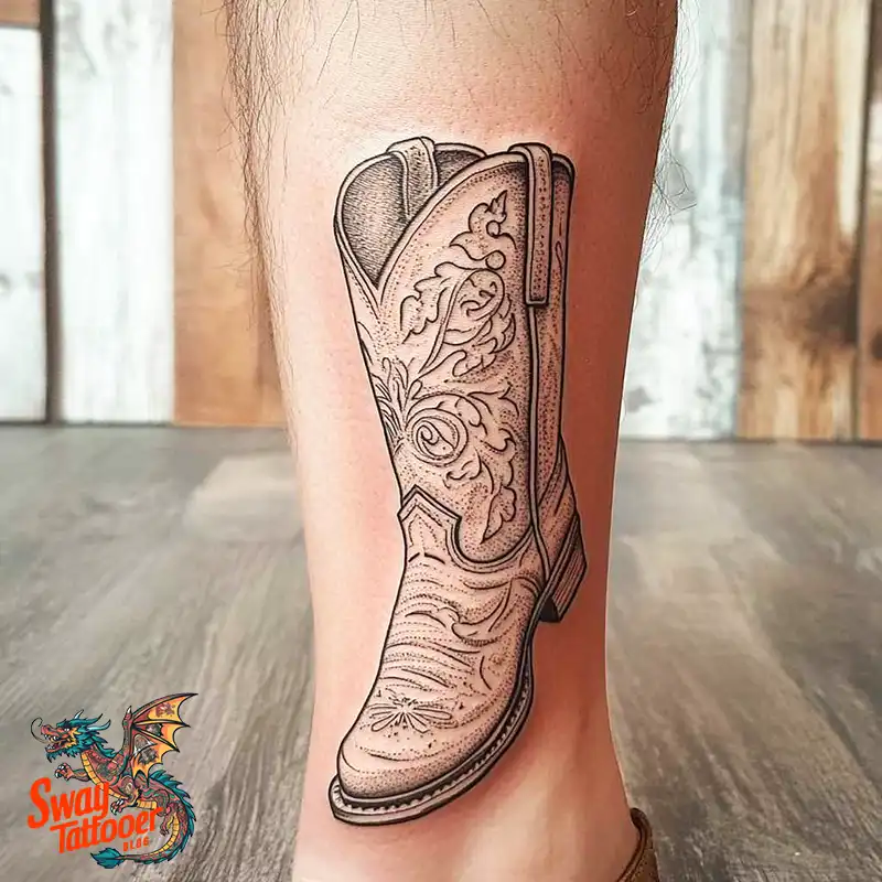 100 Cowboy Boot Tattoo Designs: Western Symbolism & Style 58 Cowboy boot tattoo