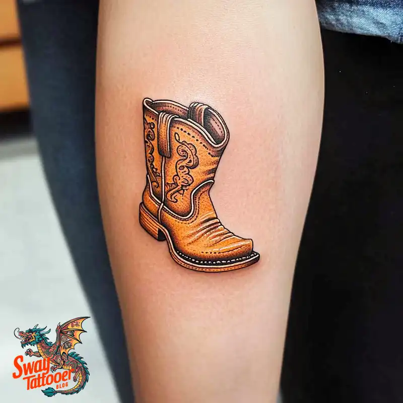 100 Cowboy Boot Tattoo Designs: Western Symbolism & Style 82 Cowboy boot tattoo