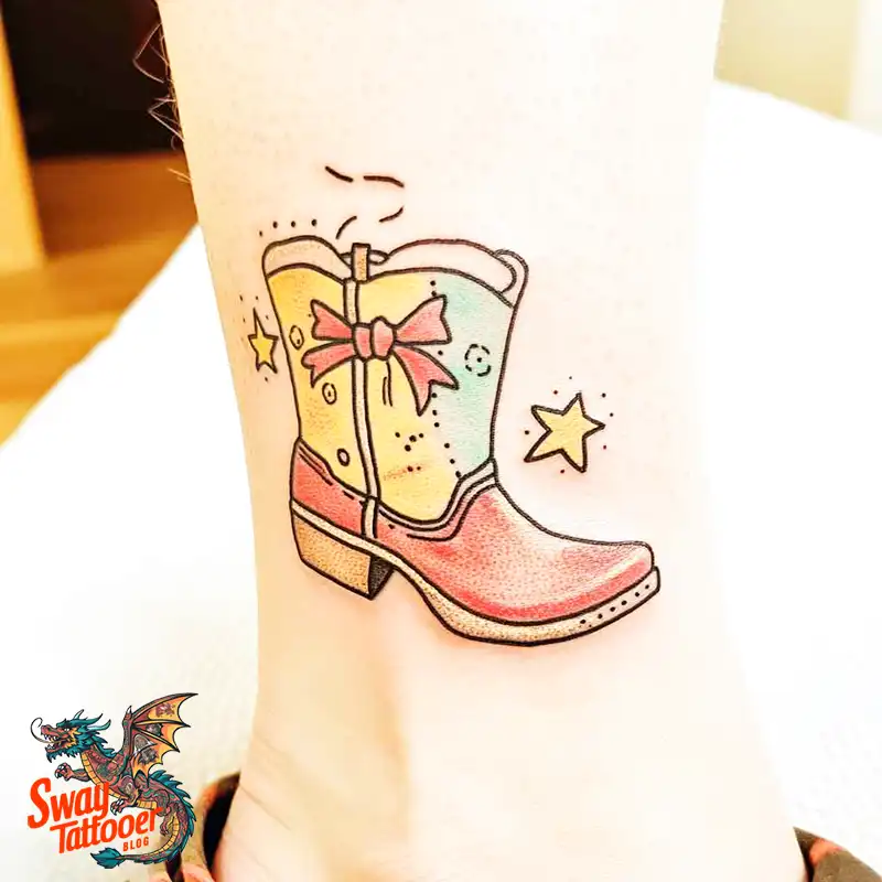 100 Cowboy Boot Tattoo Designs: Western Symbolism & Style 53 Cowboy boot tattoo