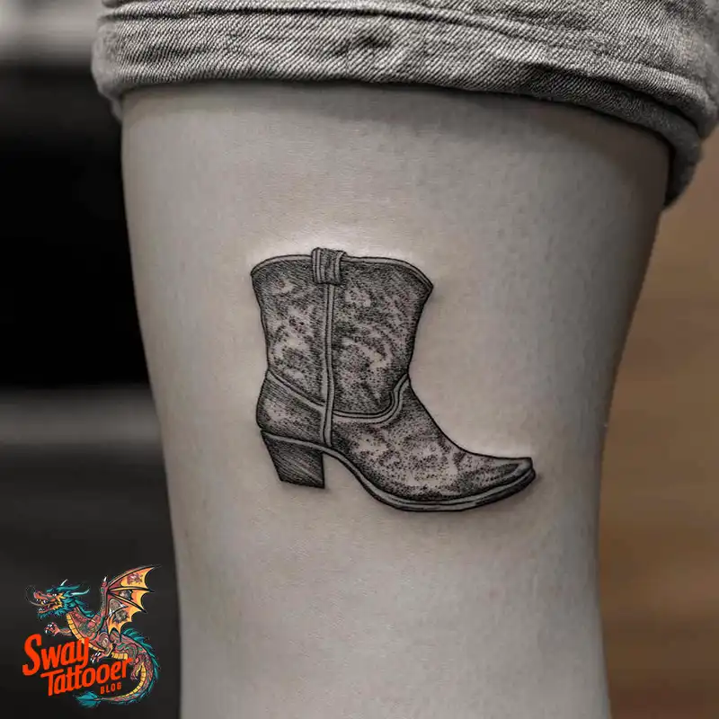 100 Cowboy Boot Tattoo Designs: Western Symbolism & Style 51 Cowboy boot tattoo