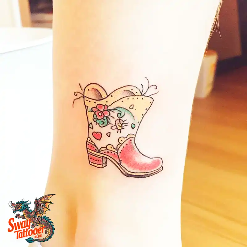 100 Cowboy Boot Tattoo Designs: Western Symbolism & Style 49 Cowboy boot tattoo