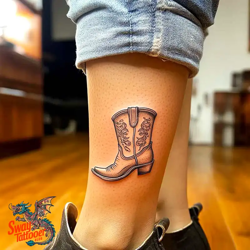 100 Cowboy Boot Tattoo Designs: Western Symbolism & Style 43 Cowboy boot tattoo