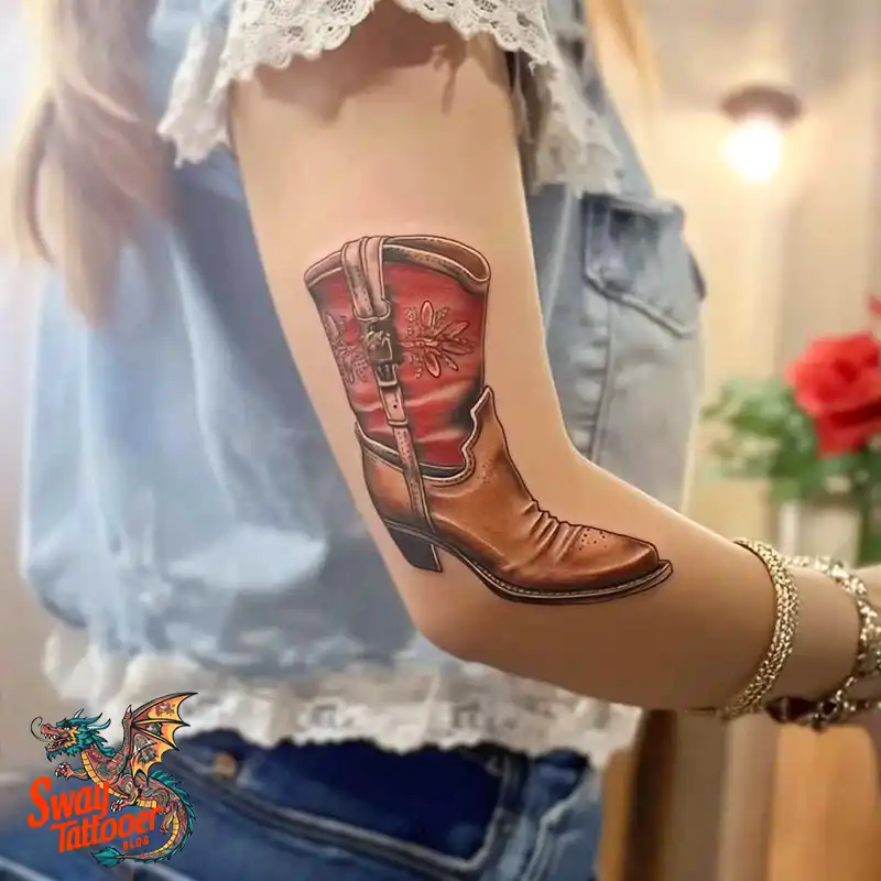 100 Cowboy Boot Tattoo Designs: Western Symbolism & Style 47 Cowboy boot tattoo