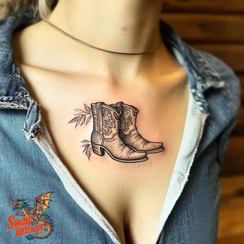 100 Cowboy Boot Tattoo Designs: Western Symbolism & Style 42 Cowboy boot tattoo