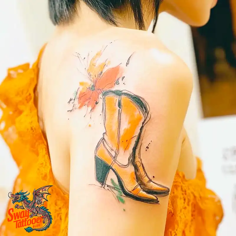 100 Cowboy Boot Tattoo Designs: Western Symbolism & Style 32 Cowboy boot tattoo