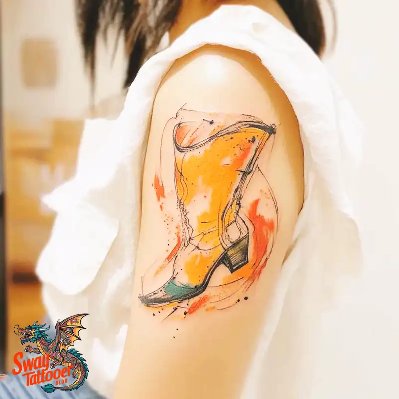 100 Cowboy Boot Tattoo Designs: Western Symbolism & Style 25 Cowboy boot tattoo