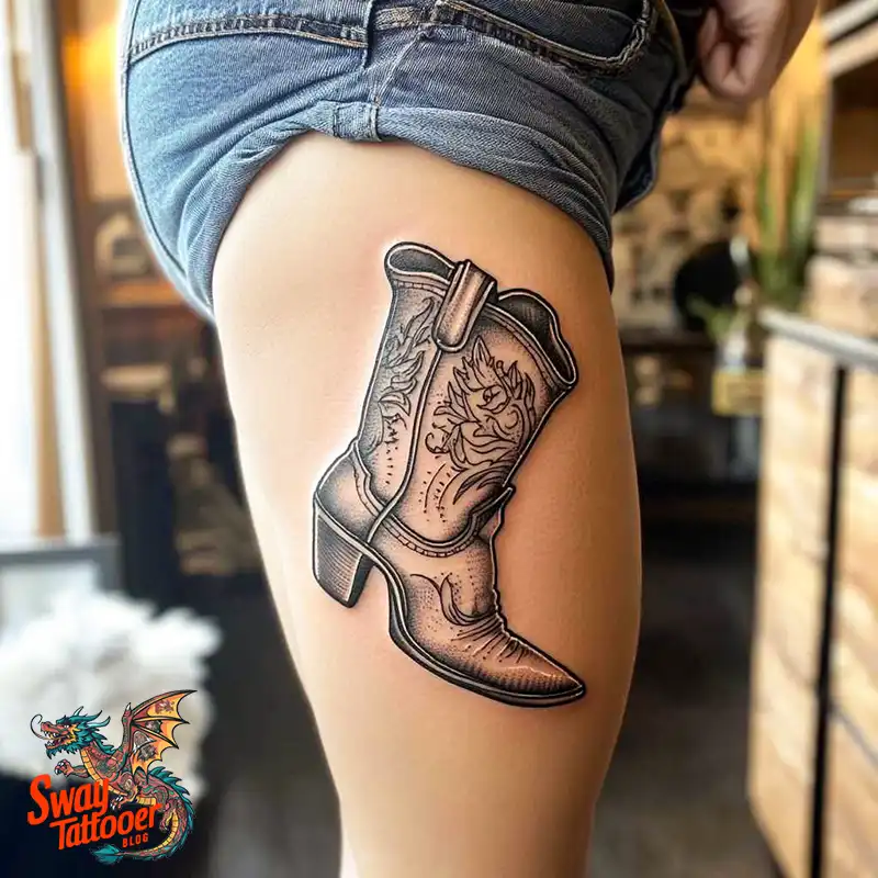 100 Cowboy Boot Tattoo Designs: Western Symbolism & Style 26 Cowboy boot tattoo