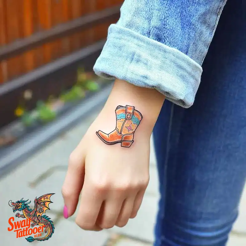 100 Cowboy Boot Tattoo Designs: Western Symbolism & Style 29 Cowboy boot tattoo