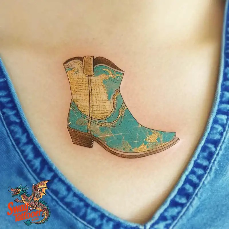100 Cowboy Boot Tattoo Designs: Western Symbolism & Style 79 Cowboy boot tattoo