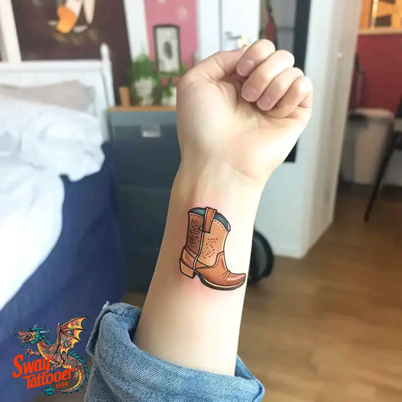 100 Cowboy Boot Tattoo Designs: Western Symbolism & Style 30 Cowboy boot tattoo