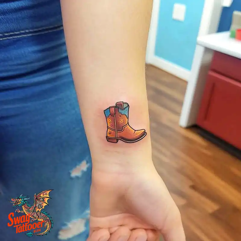 100 Cowboy Boot Tattoo Designs: Western Symbolism & Style 23 Cowboy boot tattoo