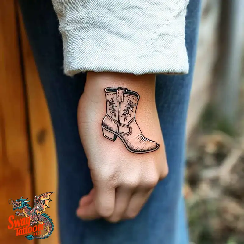 100 Cowboy Boot Tattoo Designs: Western Symbolism & Style 21 Cowboy boot tattoo