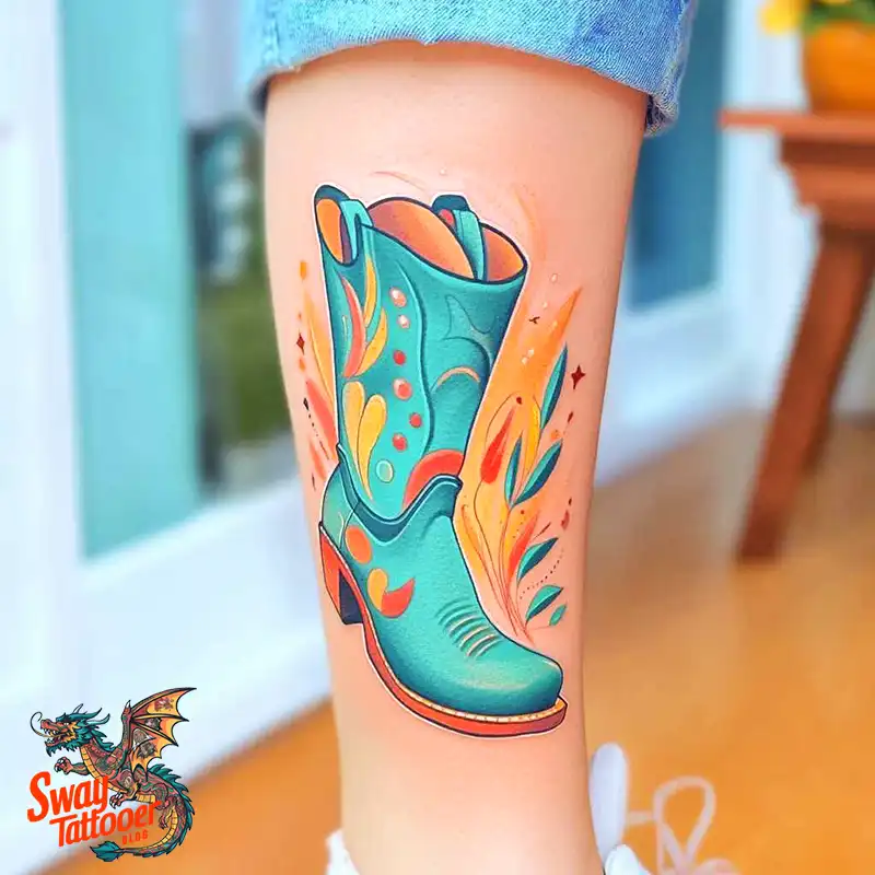 100 Cowboy Boot Tattoo Designs: Western Symbolism & Style 20 Cowboy boot tattoo
