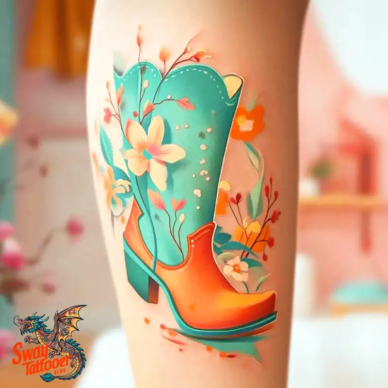 100 Cowboy Boot Tattoo Designs: Western Symbolism & Style 18 Cowboy boot tattoo
