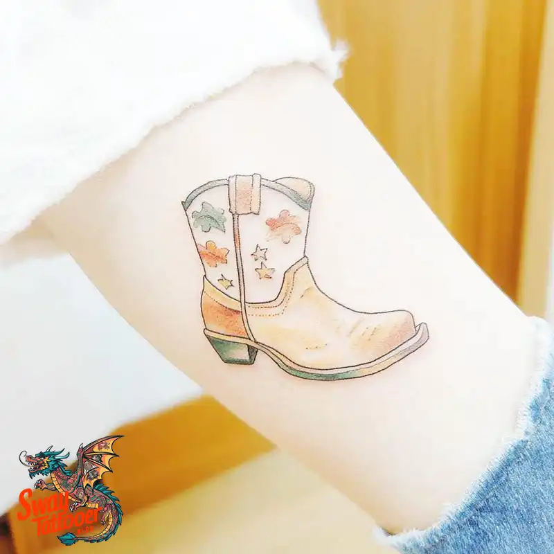 100 Cowboy Boot Tattoo Designs: Western Symbolism & Style 15 Cowboy boot tattoo