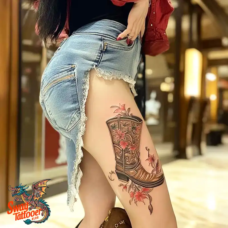 100 Cowboy Boot Tattoo Designs: Western Symbolism & Style 11 Cowboy boot tattoo