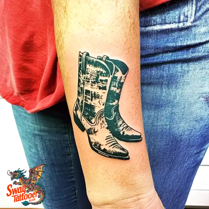 100 Cowboy Boot Tattoo Designs: Western Symbolism & Style 8 Cowboy boot tattoo