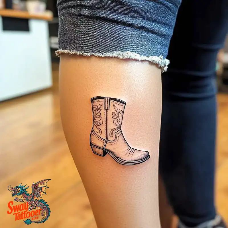 100 Cowboy Boot Tattoo Designs: Western Symbolism & Style 7 Cowboy boot tattoo