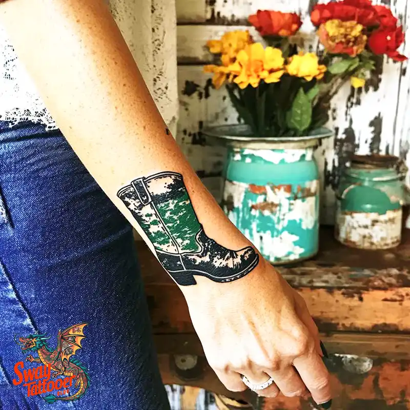 100 Cowboy Boot Tattoo Designs: Western Symbolism & Style 6 Cowboy boot tattoo
