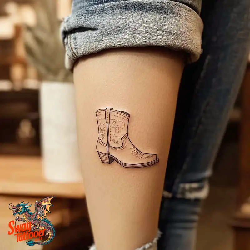 100 Cowboy Boot Tattoo Designs: Western Symbolism & Style 5 Cowboy boot tattoo