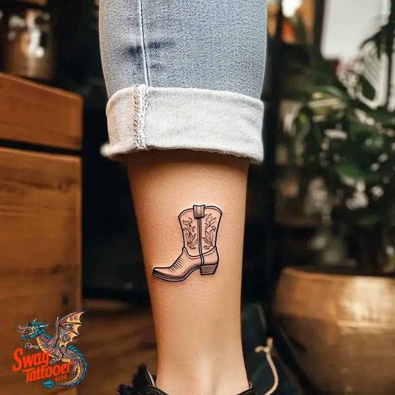 100 Cowboy Boot Tattoo Designs: Western Symbolism & Style 4 Cowboy boot tattoo