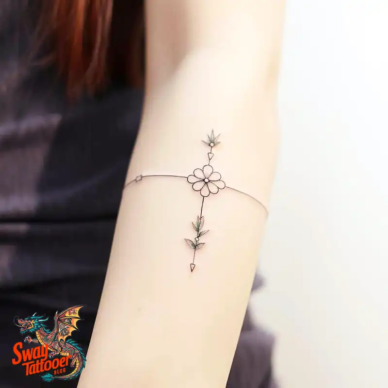 50 Cross with Flowers Tattoos: Blend of Faith and Nature 11 Cross and Flower Tattoo