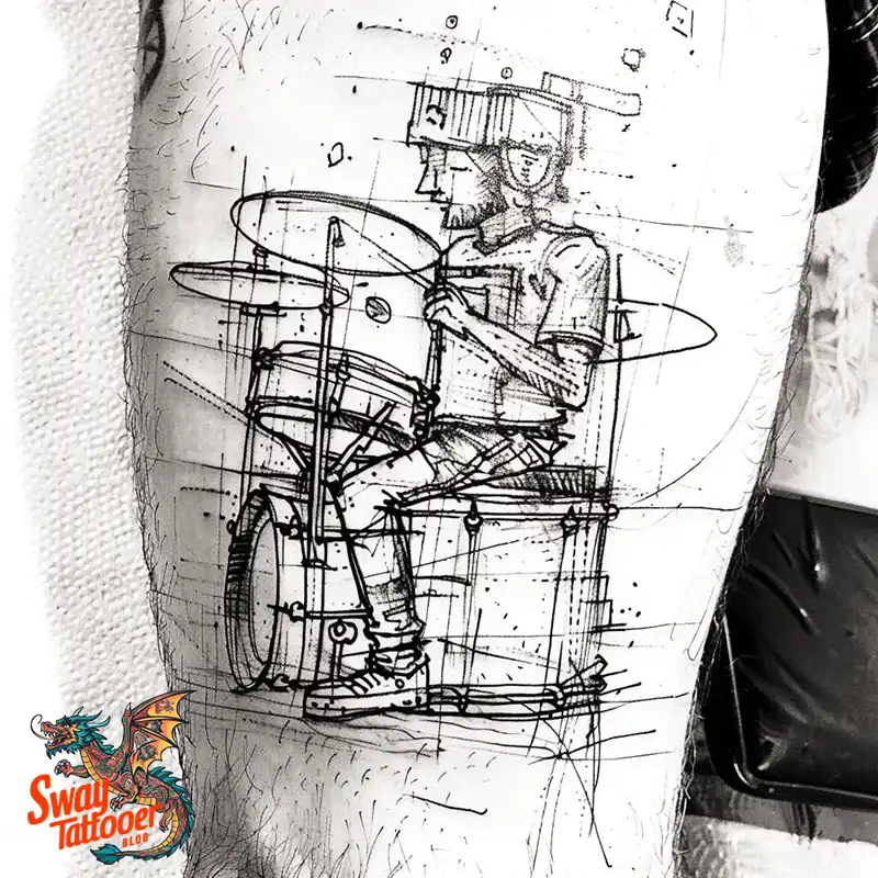 Drummer tattoo