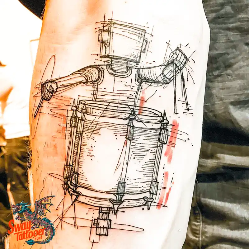 Drummer tattoo