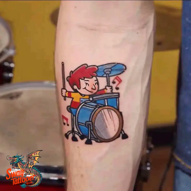 Drummer tattoo