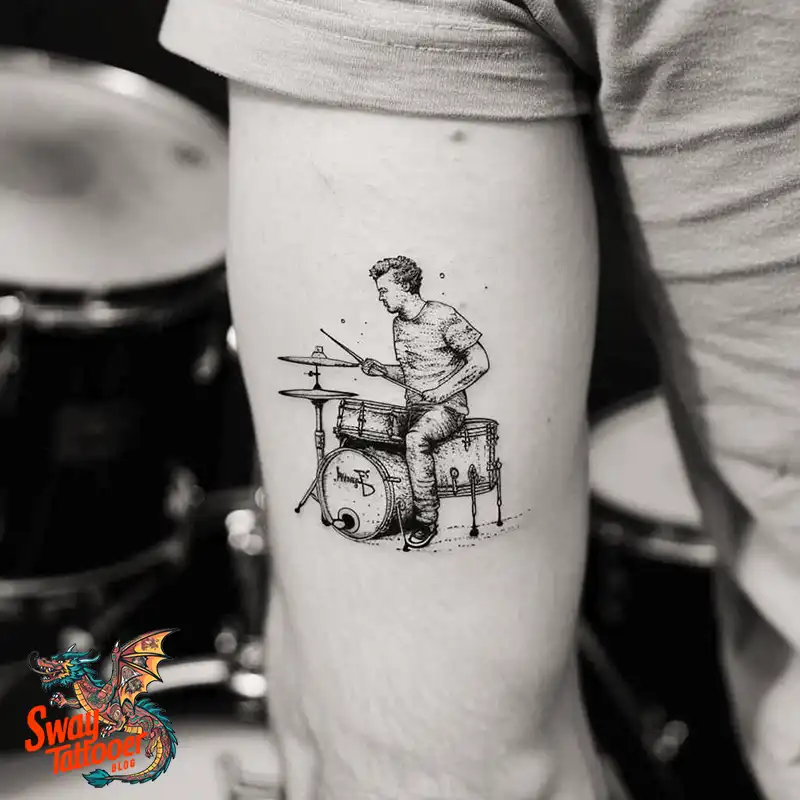 Drummer tattoo