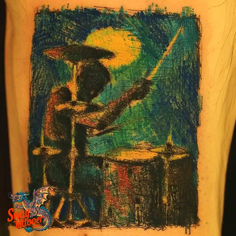 Drummer tattoo