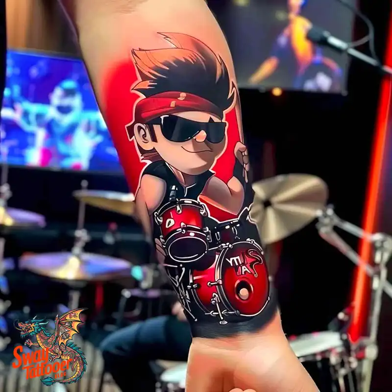 Drummer tattoo