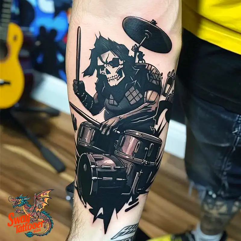 Drummer tattoo