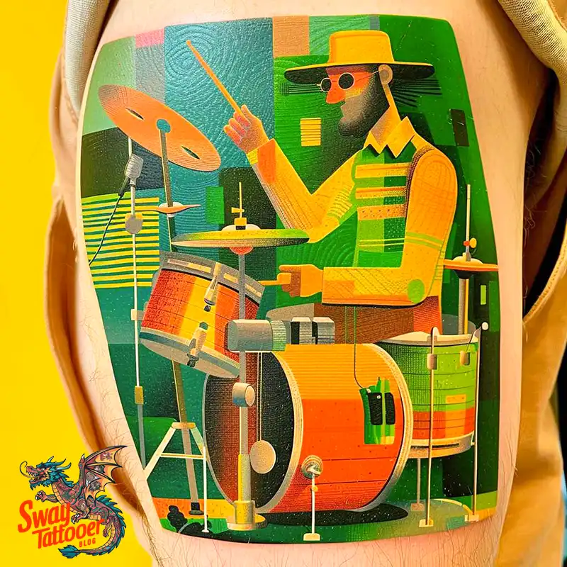 Drummer tattoo