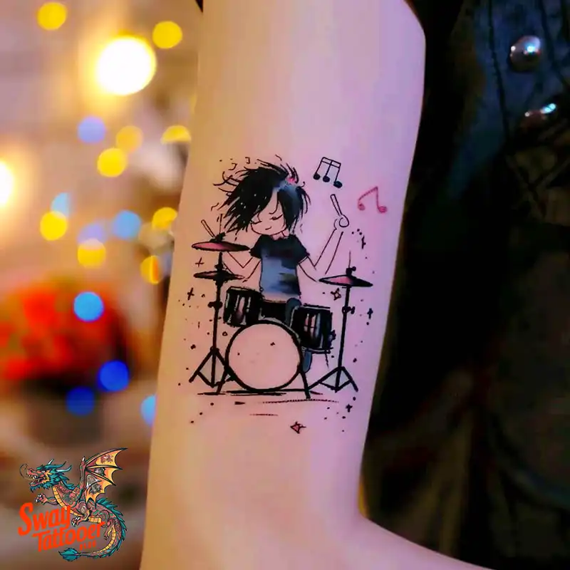 Drummer tattoo