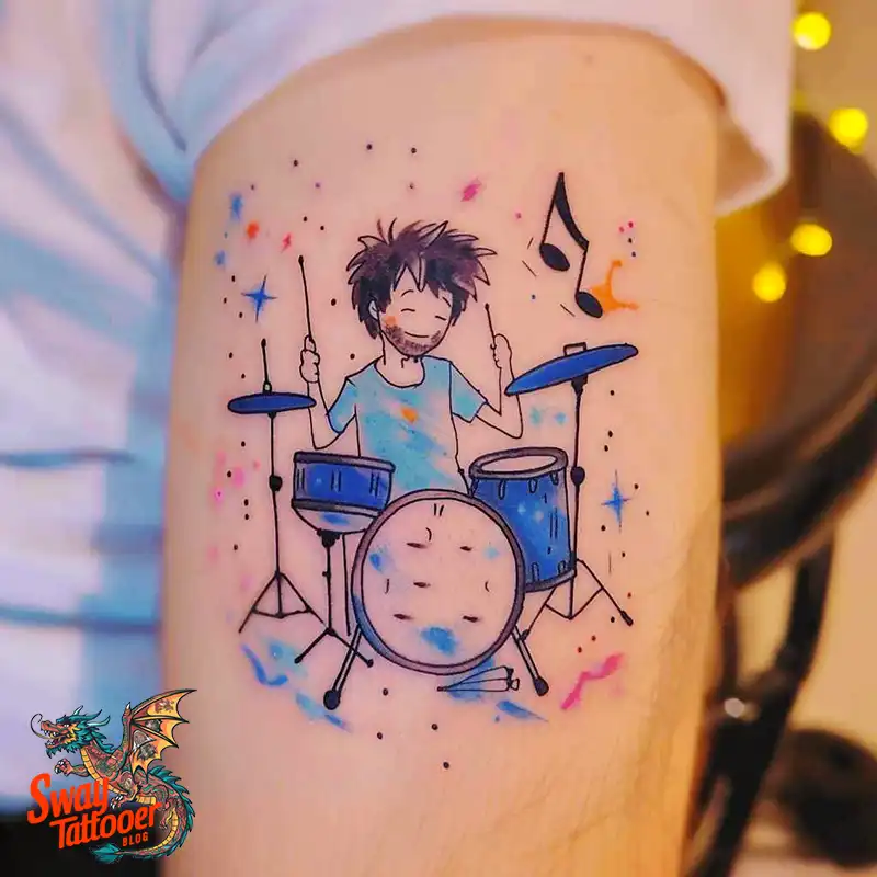 Drummer tattoo