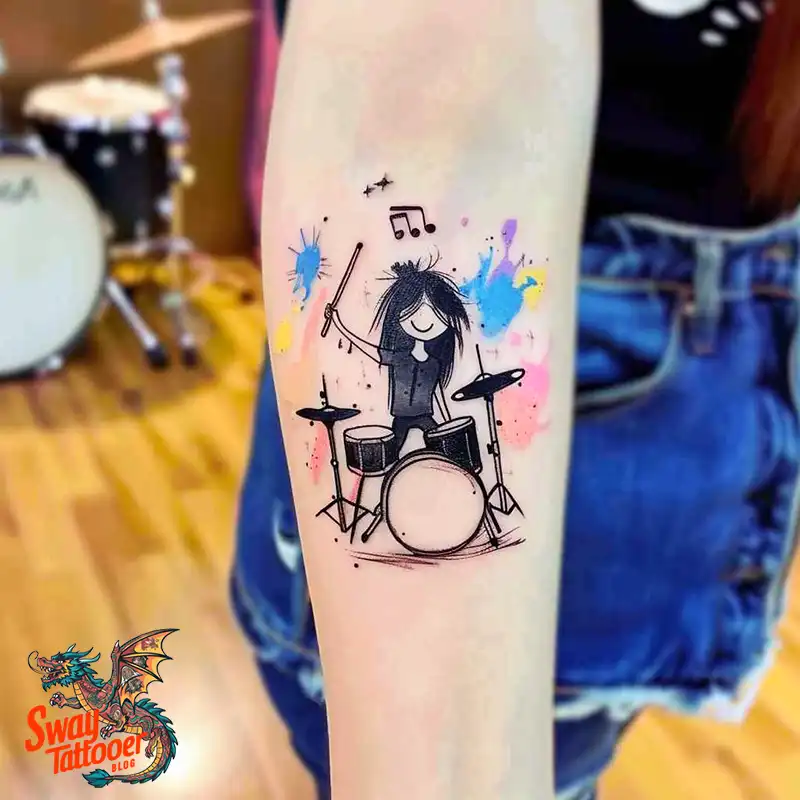 Drummer tattoo