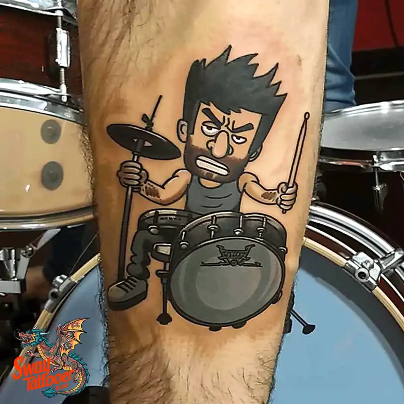 Drummer tattoo