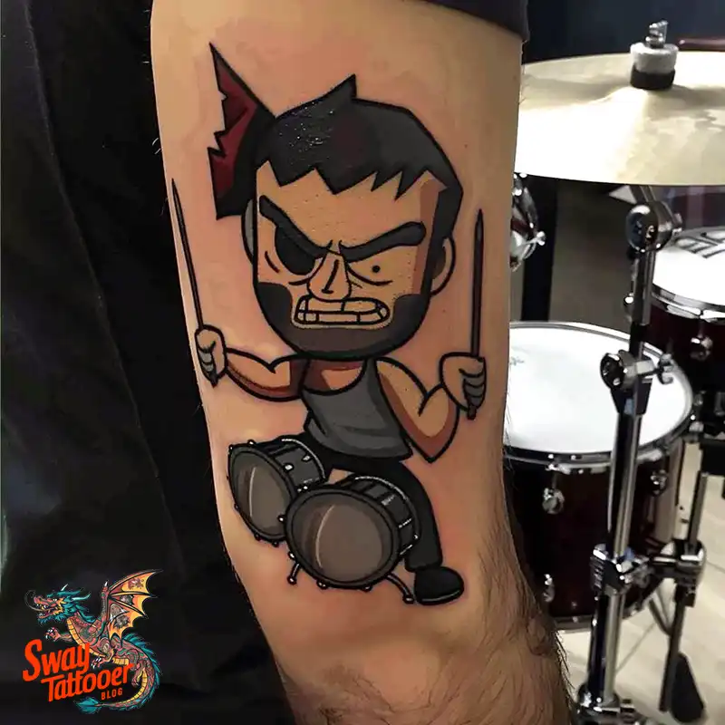 Drummer tattoo
