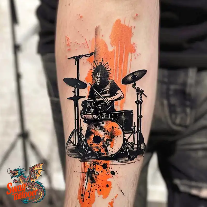 Drummer tattoo