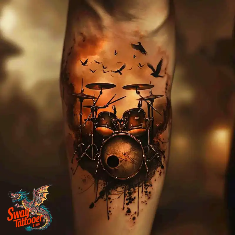 Drummer tattoo